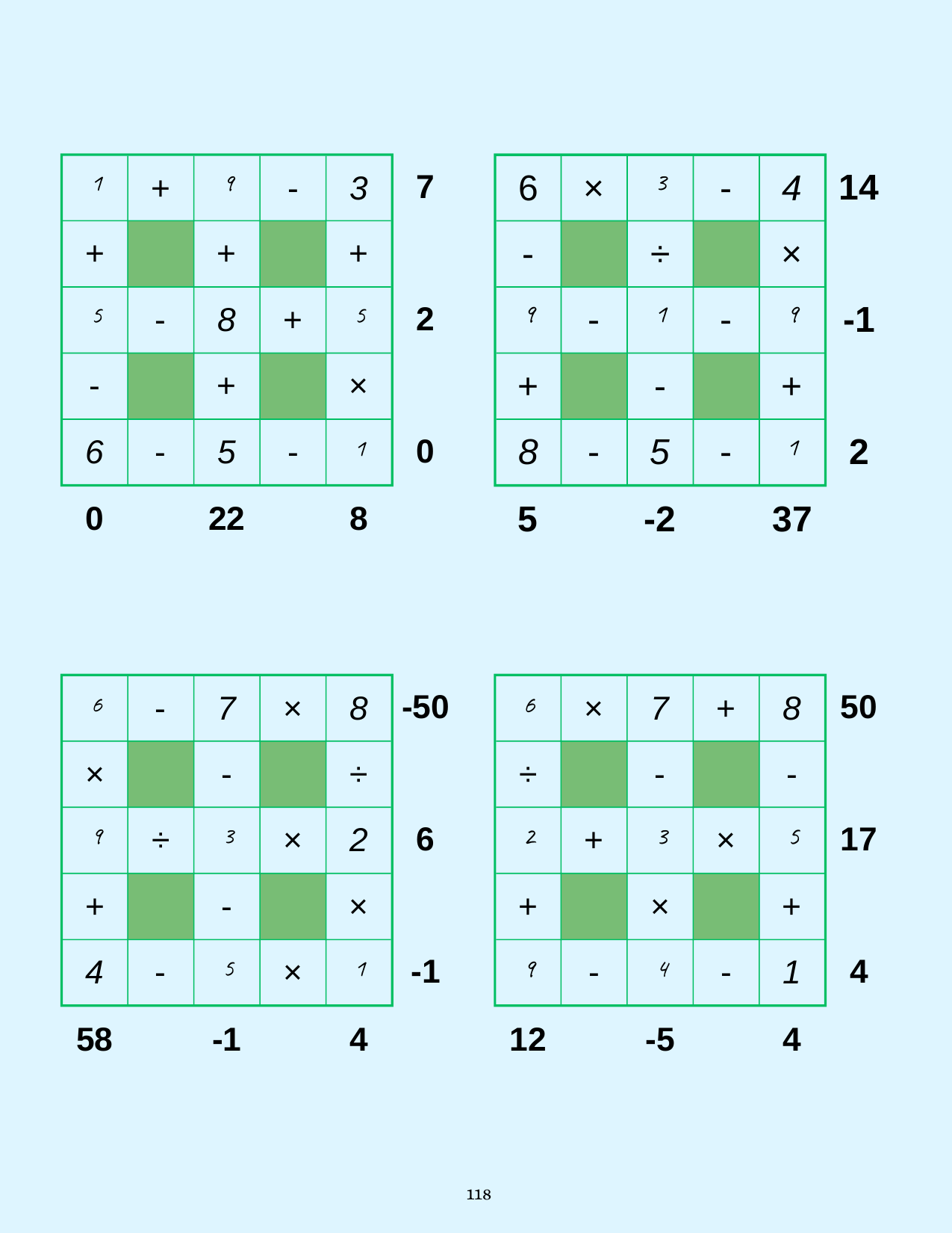 Fill in the blanks math answers, page 14
