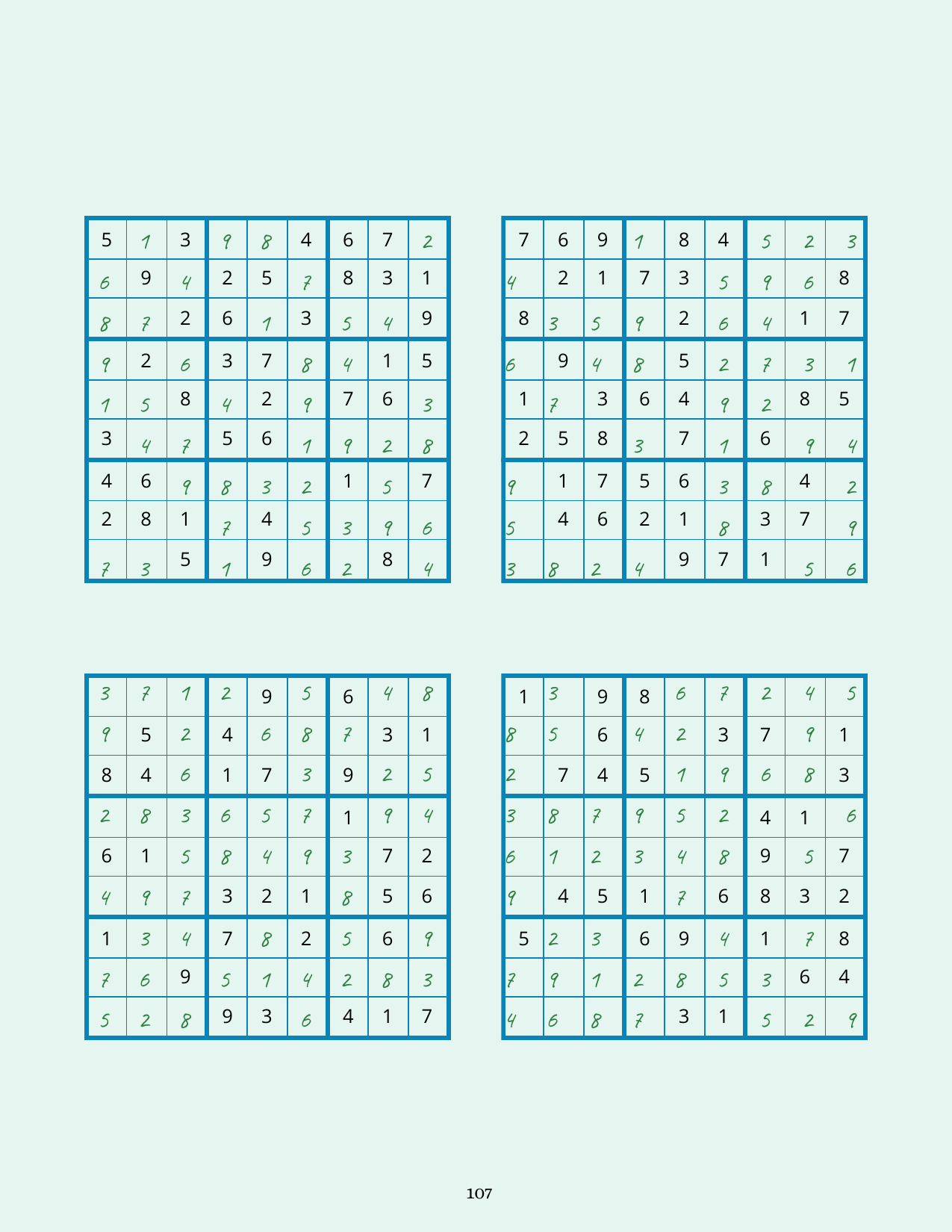 Sudoku solutions page 3