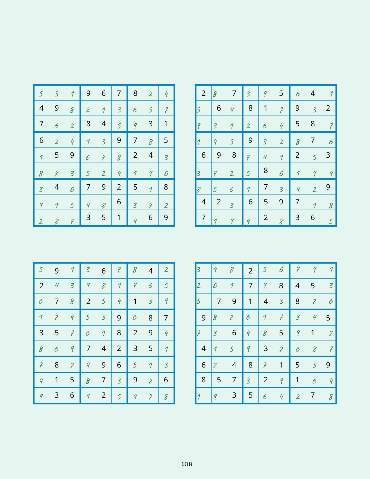Sudoku solutions page 4